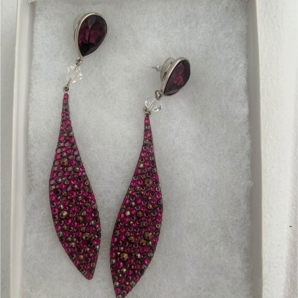 stefani sommers ab chrystal pageant earrings
